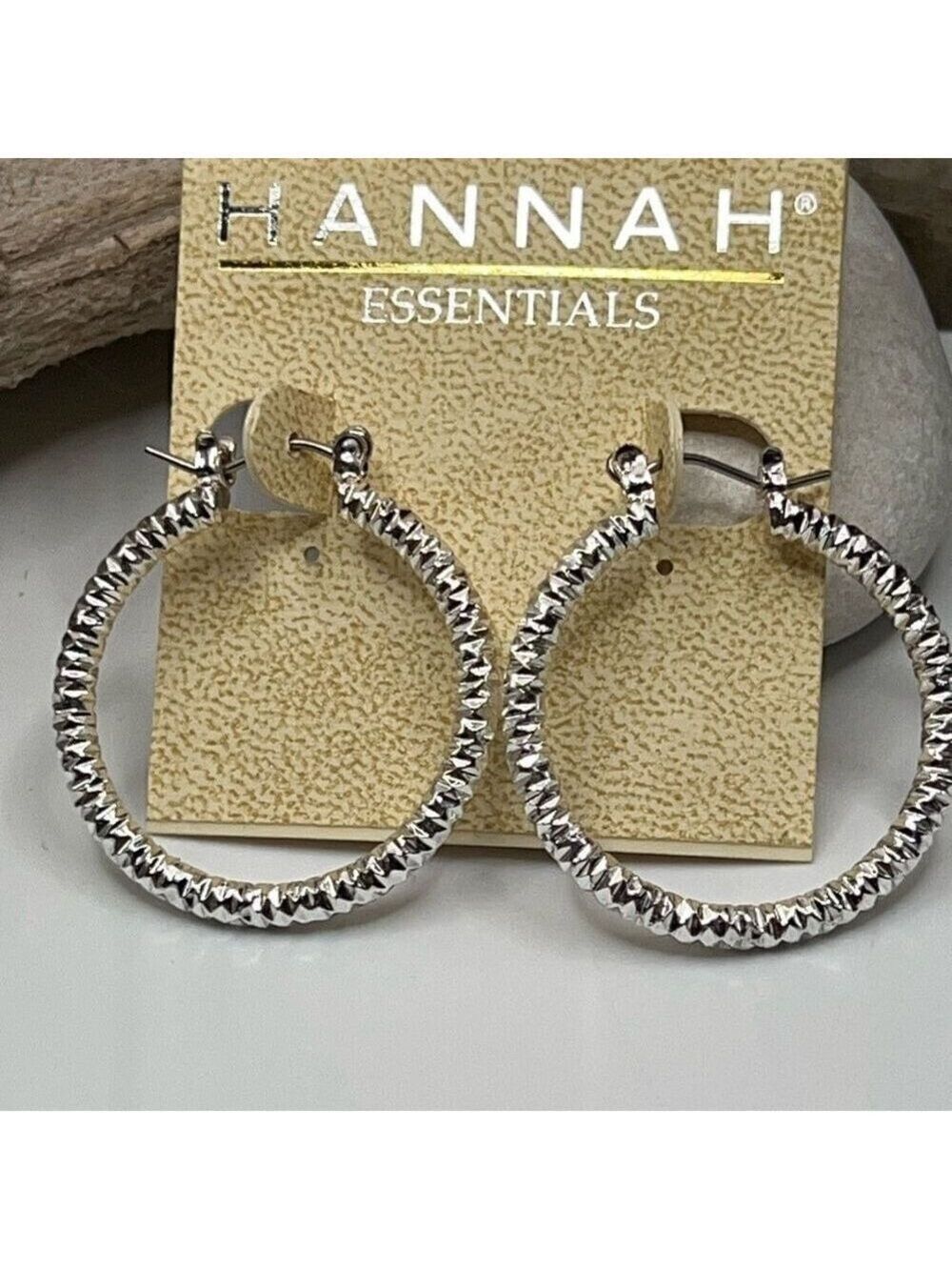 Silver Hoop Hannah Earrings
